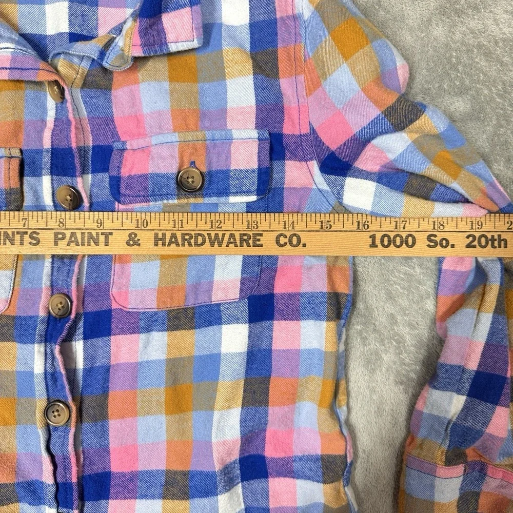 The‎ Abouts Plaid Button Up Shirt Kids Medium 10 12 Multicolor Long Sleeve
